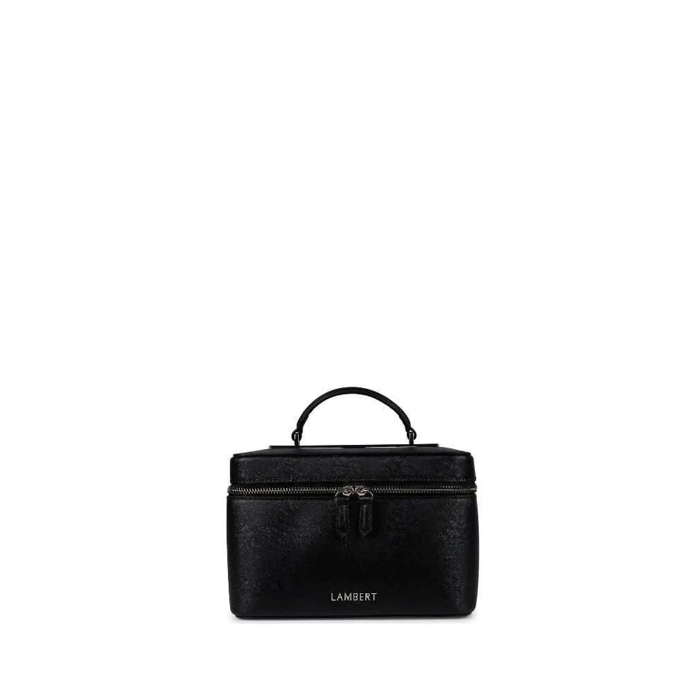 La Bella - Trousse à maquillage en cuir vegan noire
