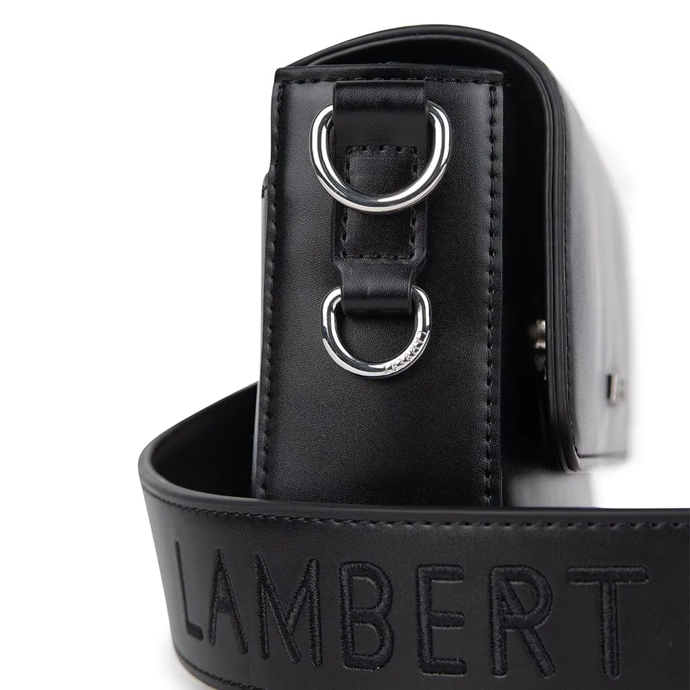 Le Amelie - Sac à main 2-en-1 en cuir vegan noir