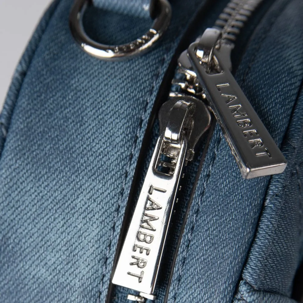 Le Cailli - Sac à main coeur 2-en-1 en cuir vegan denim