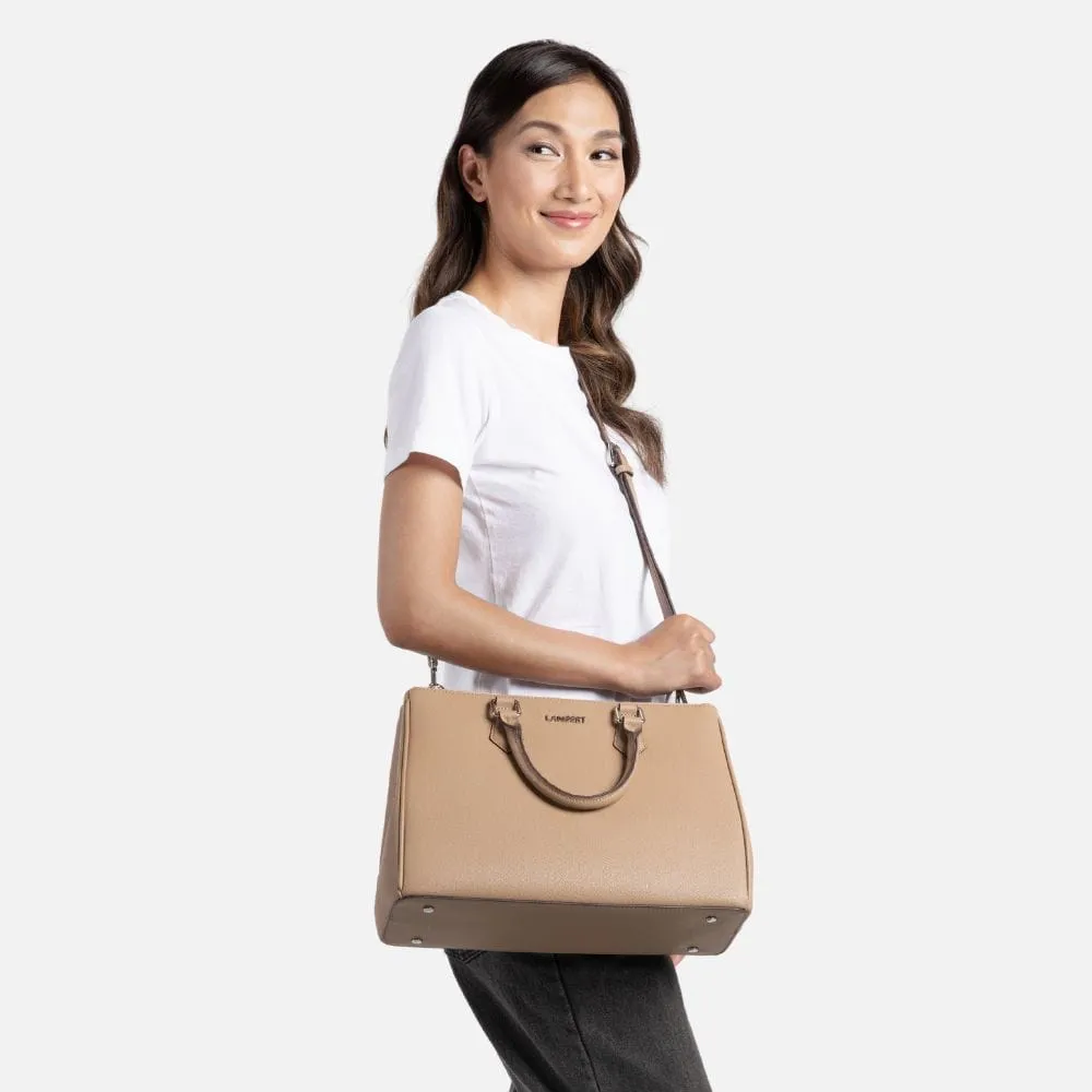 Le Gisele - Sac à main 2-en-1 en cuir vegan suit
