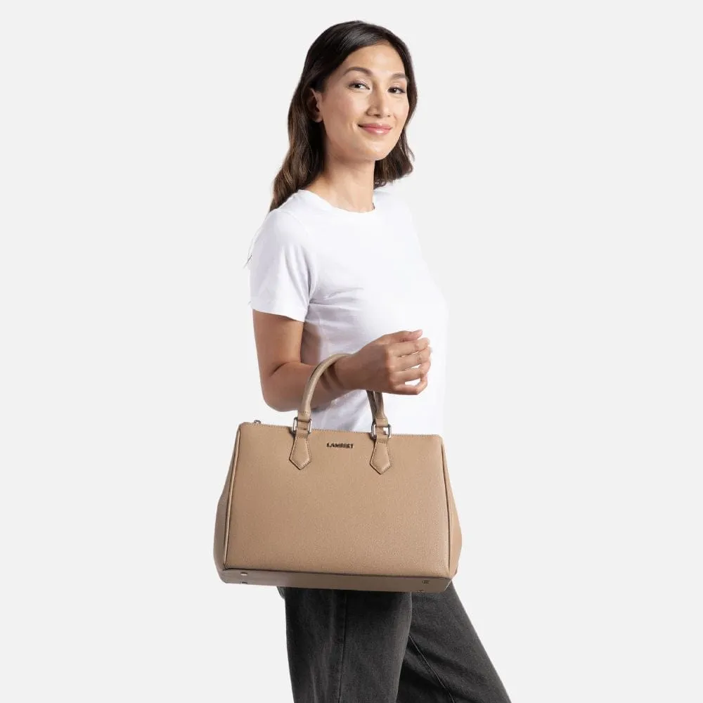 Le Gisele - Sac à main 2-en-1 en cuir vegan suit