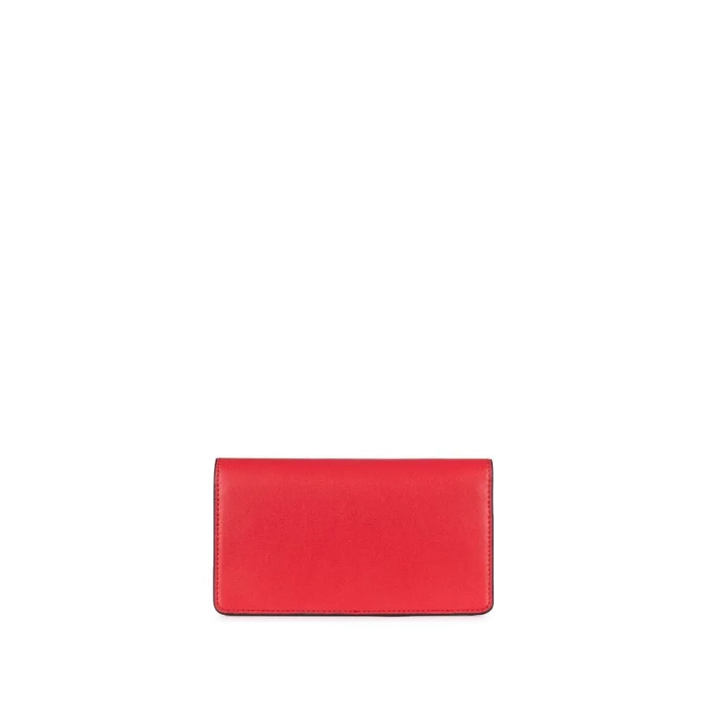 Le Layla - Portefeuille sur chaîne en cuir vegan cherry
