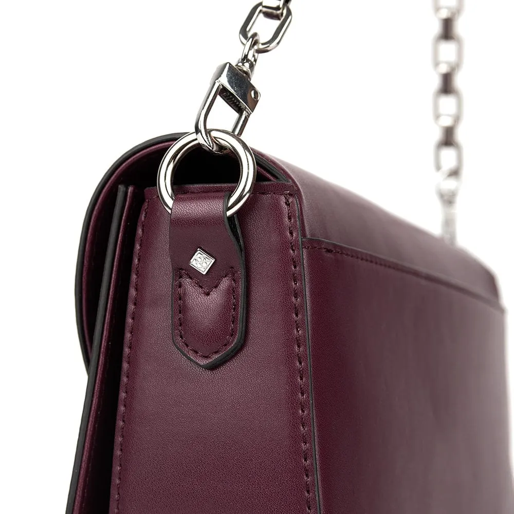 Le Maeve - Sac à main 2-en-1 en cuir vegan cabernet