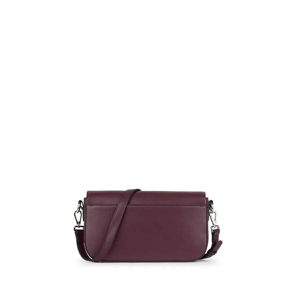 Le Maeve - Sac à main 2-en-1 en cuir vegan cabernet