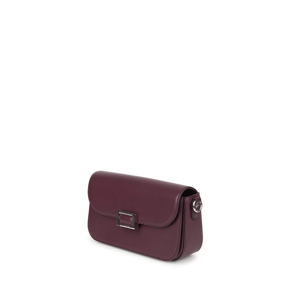 Le Maeve - Sac à main 2-en-1 en cuir vegan cabernet