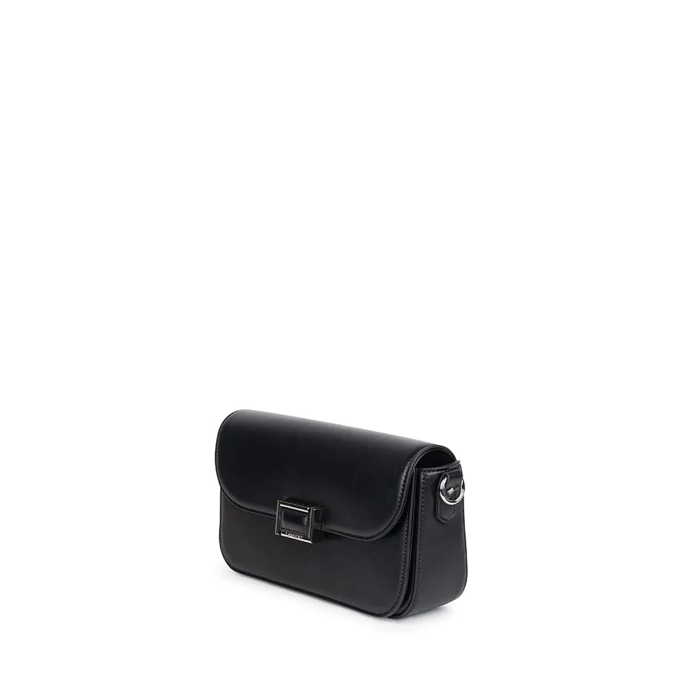 Le Maeve - Sac à main 2-en-1 en cuir vegan noir