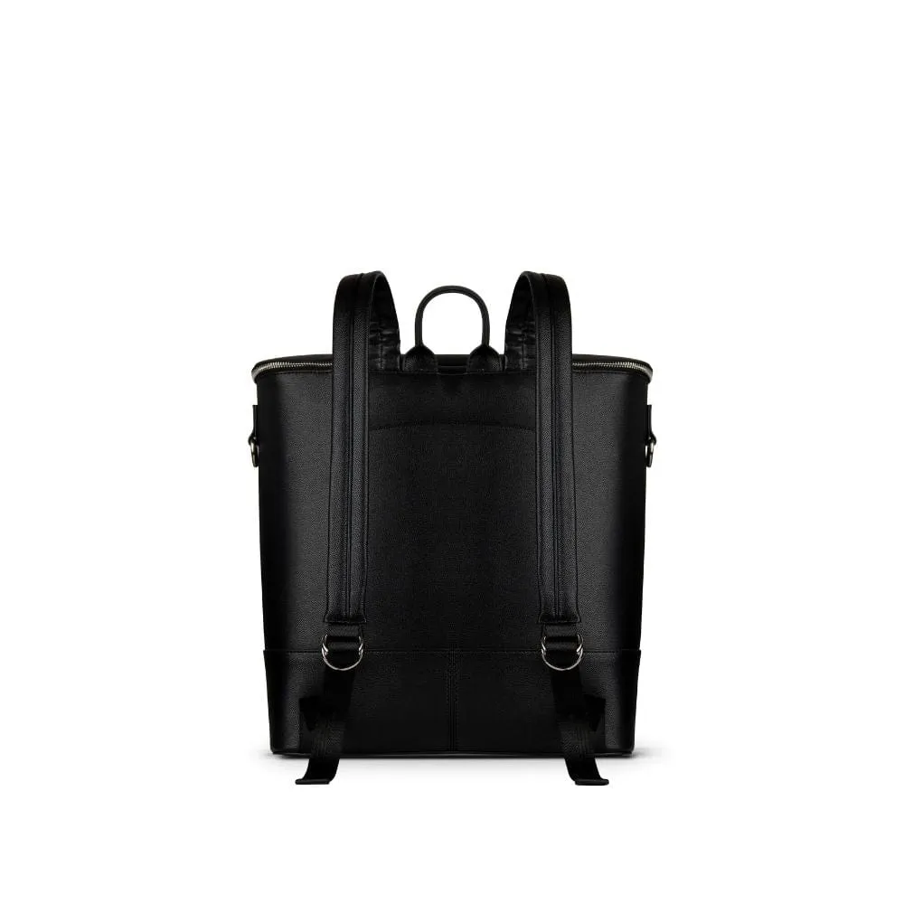 Le Mia - Sac à couches en cuir vegan noir