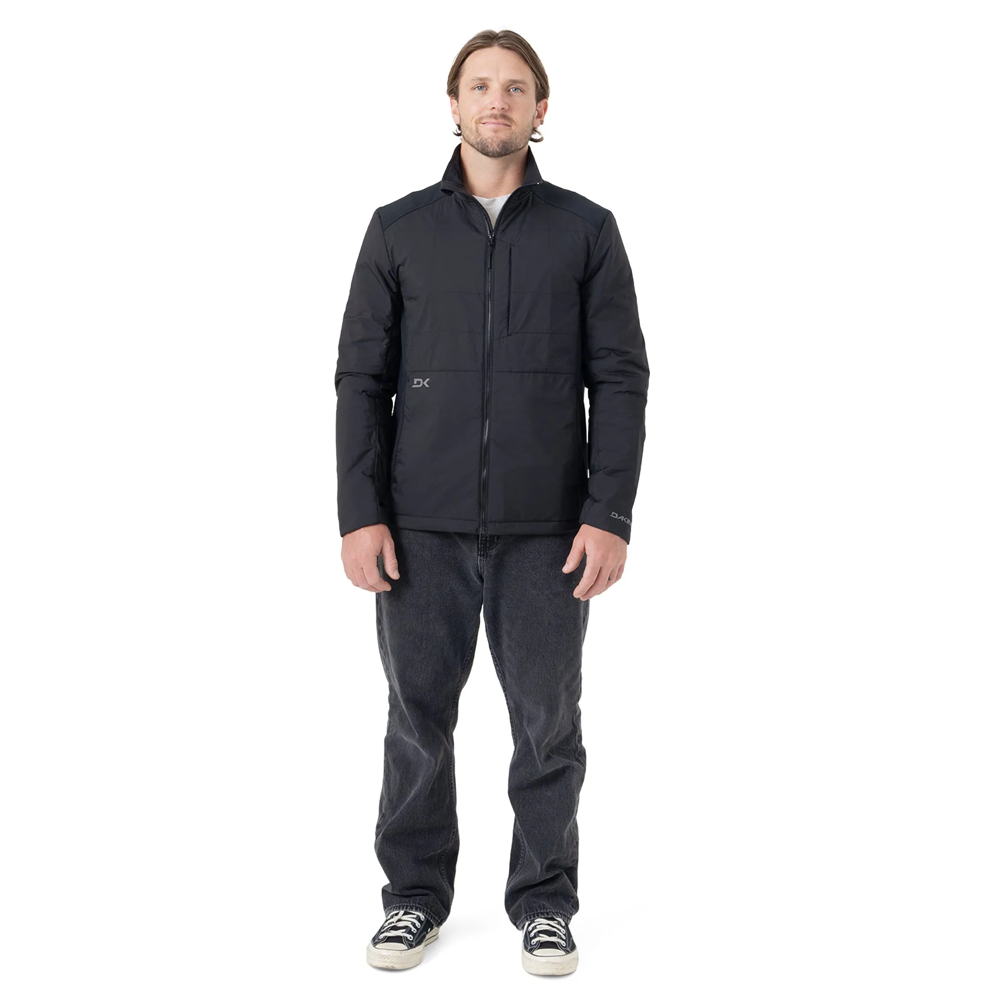 Light Wt. Mixed Media Jacket - Black