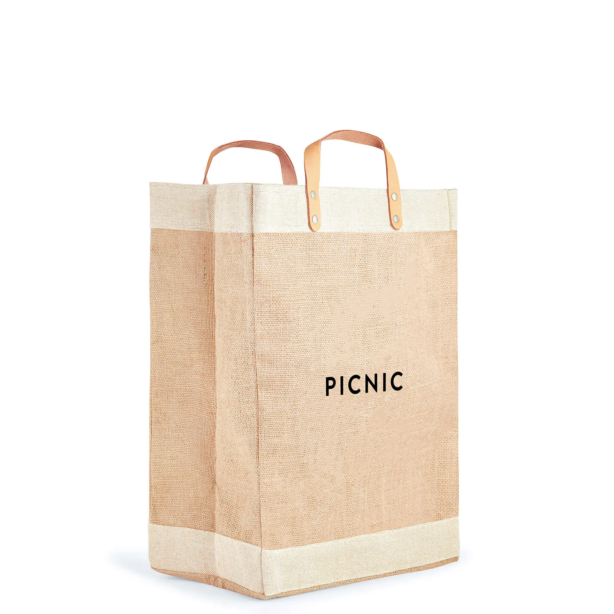 Market Bag in Natural with PICNIC