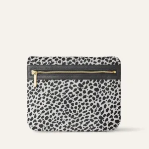 Mia Pouch | Dalmatian with Gold hardware