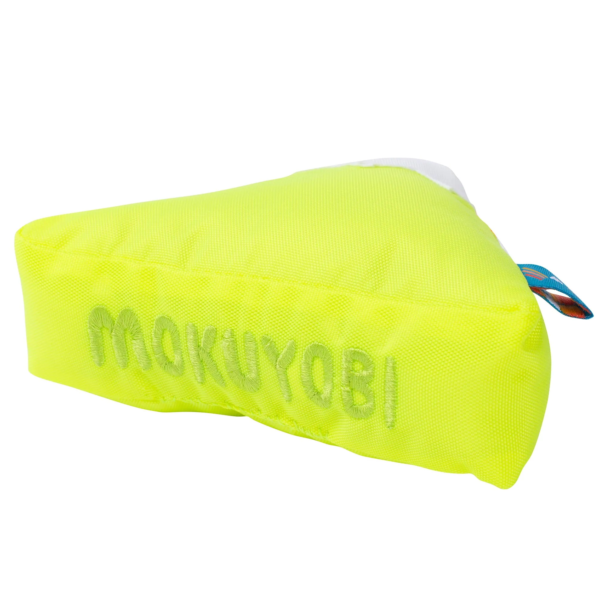 Neon Yellow Plush Mountain Keychain