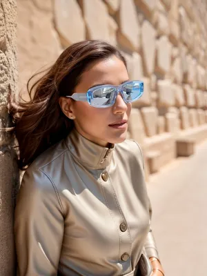 Nexus Acetate Rectangle Sunglasses