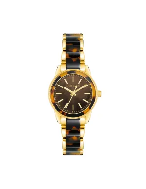 Pearlescent Acetate Link Bracelet Watch