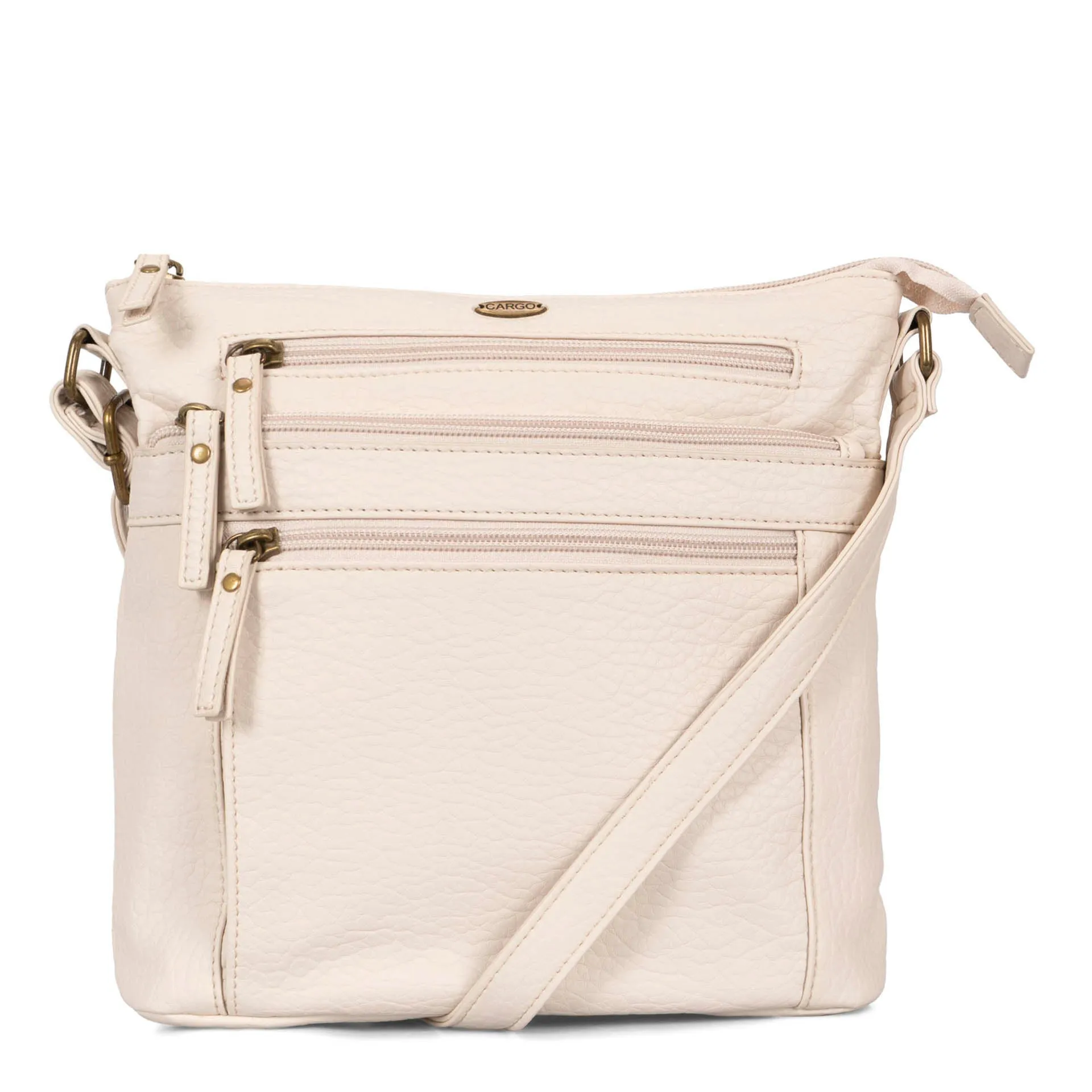 Pebbled N/S Crossbody Bag