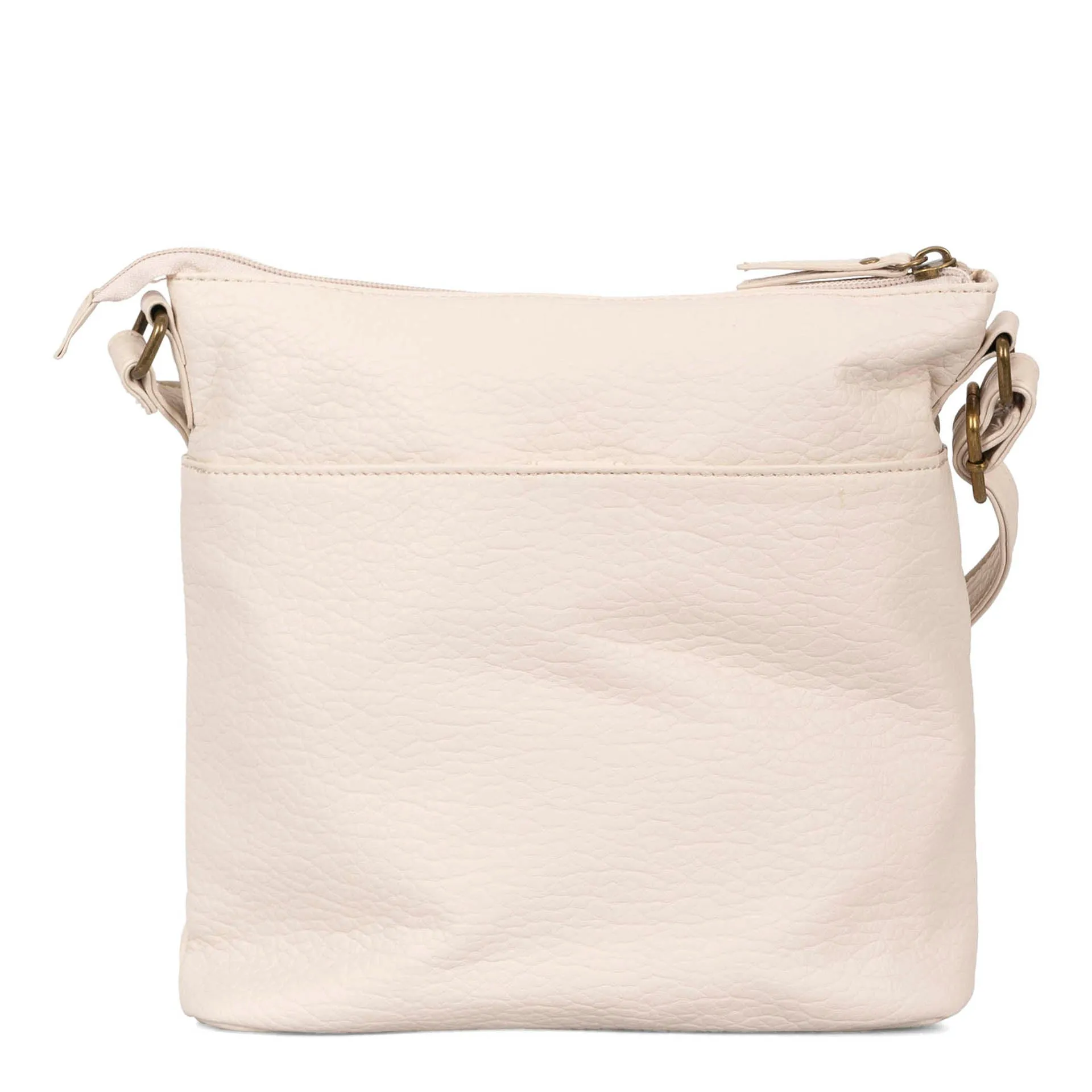 Pebbled N/S Crossbody Bag