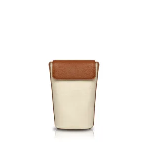 Penguin Cellphone Crossbody Bag - Cream/Brown