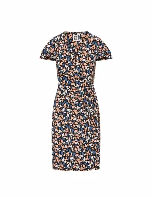 Printed Ity Classic Wrap Dress- Sale