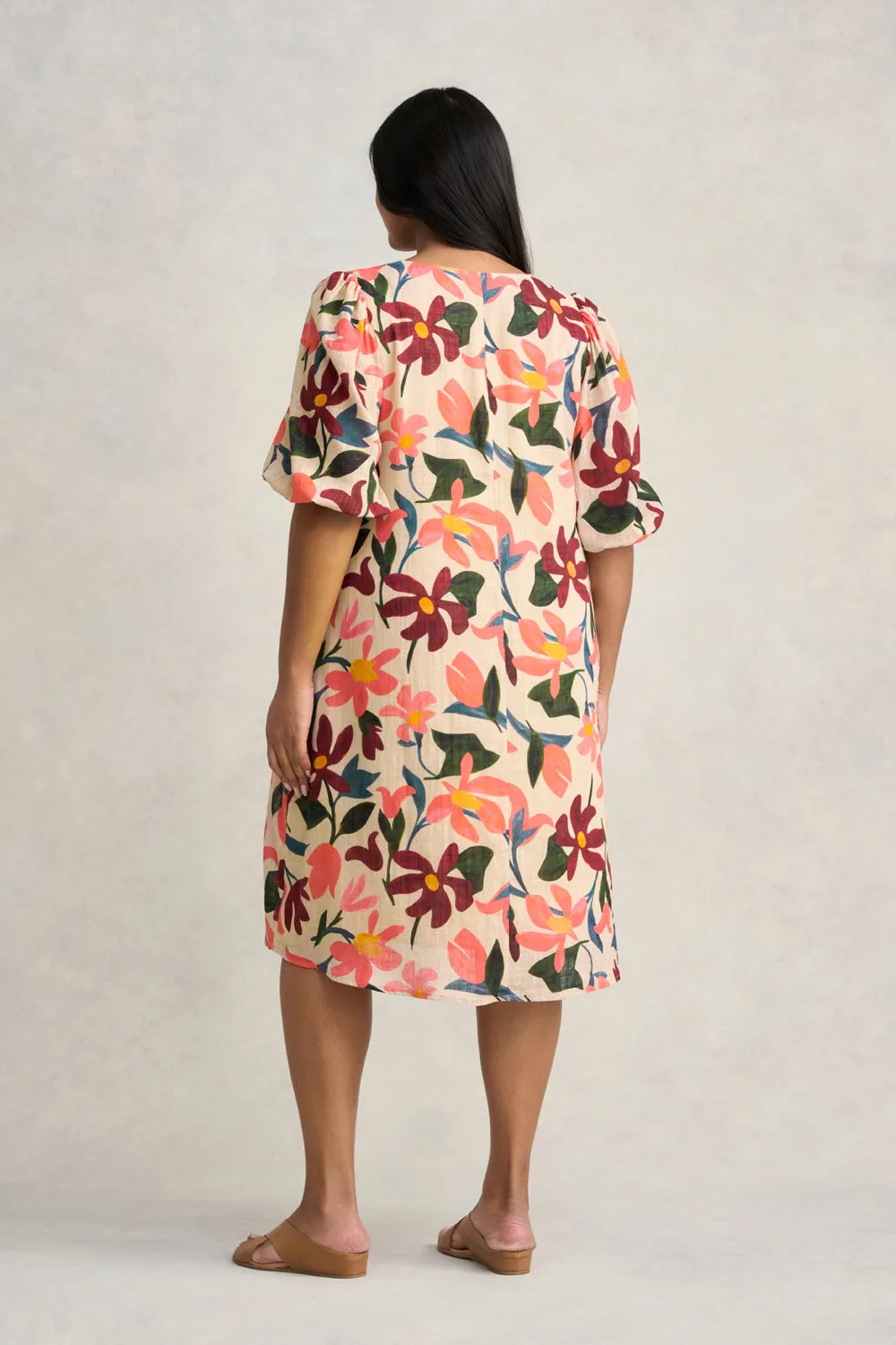 Printed Swing Dress - Joyful Floral