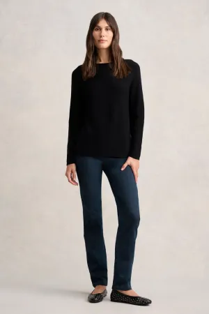 Purl Cotton Jumper - Black