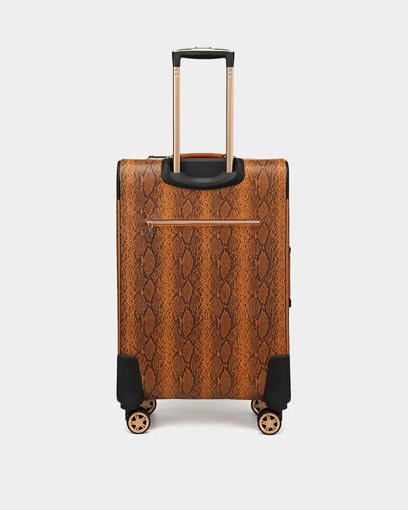PY 2 Piece Suitcase Set in Brown