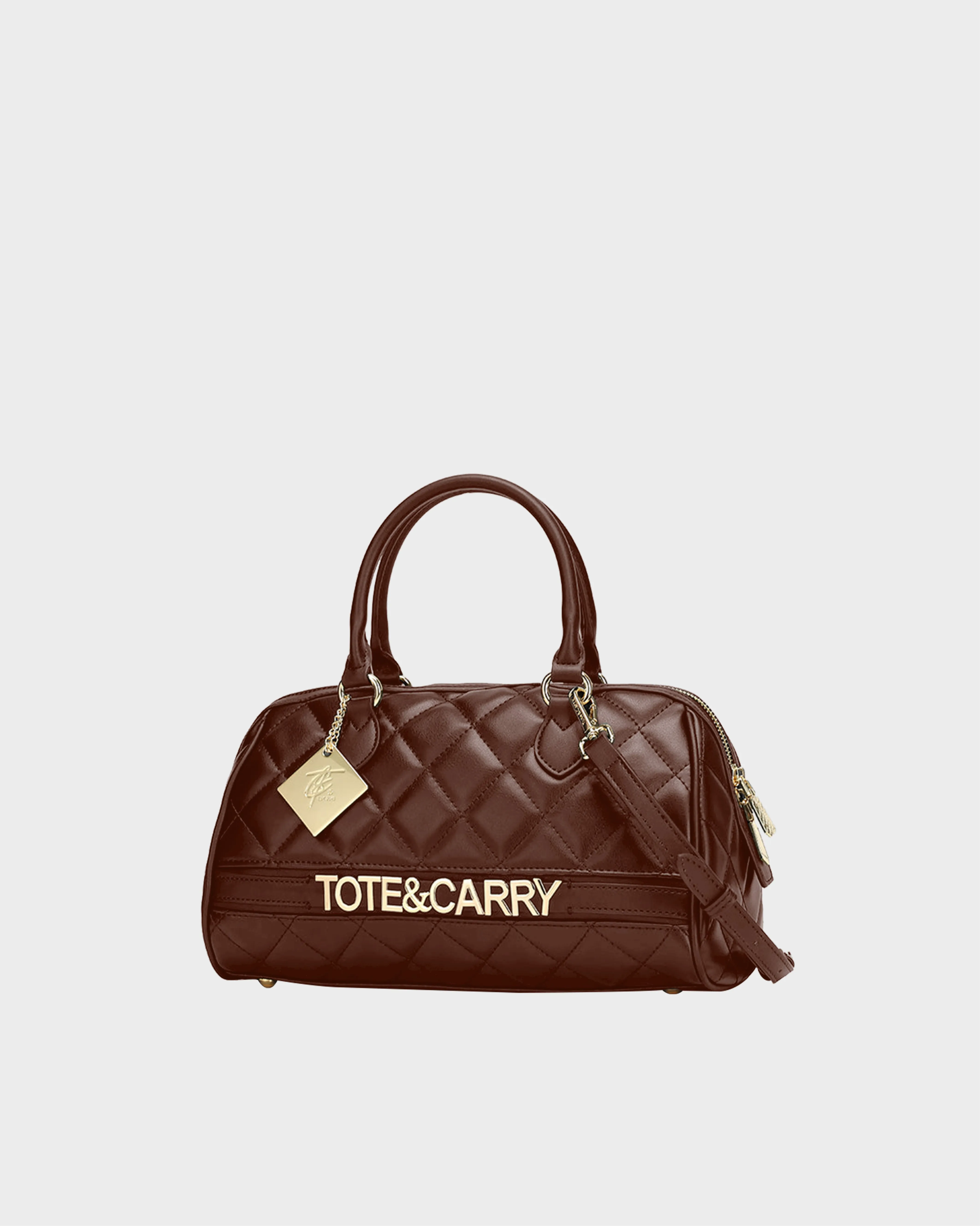 Quilted Couture Italy Purse in Chocolate