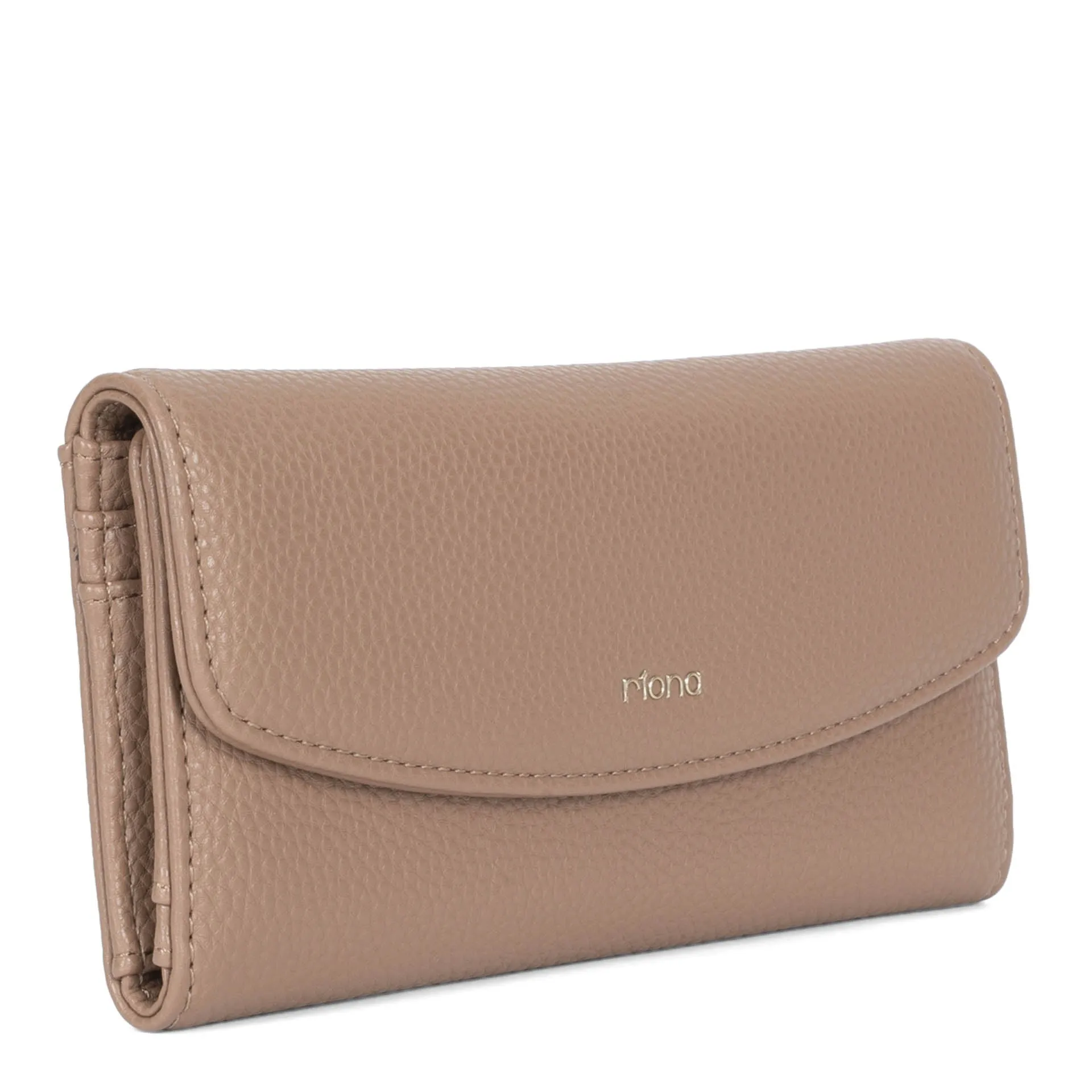 Riona Katy Pebbled 2.0 RFID Large Flap Wallet