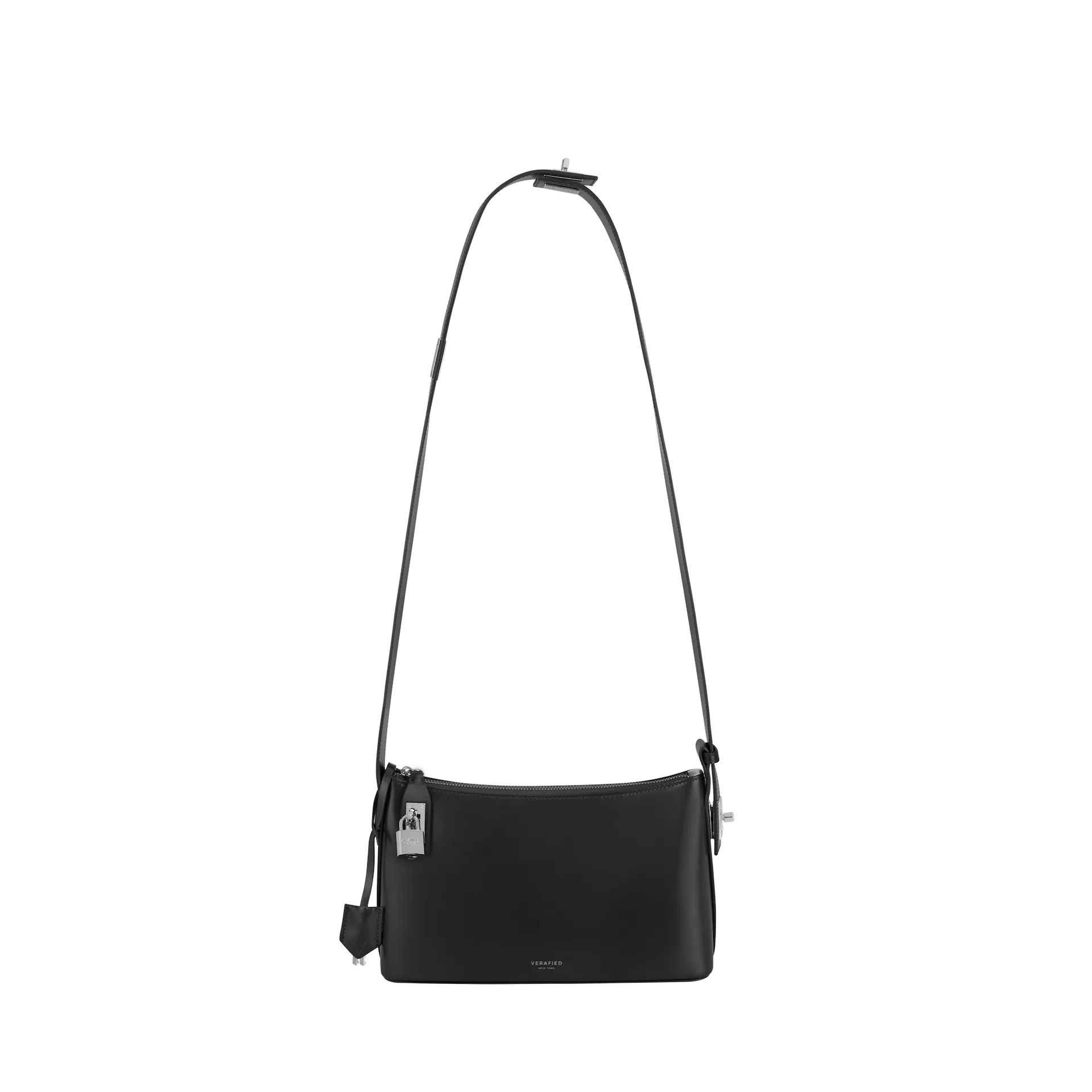 Silver Black Hobo Bag