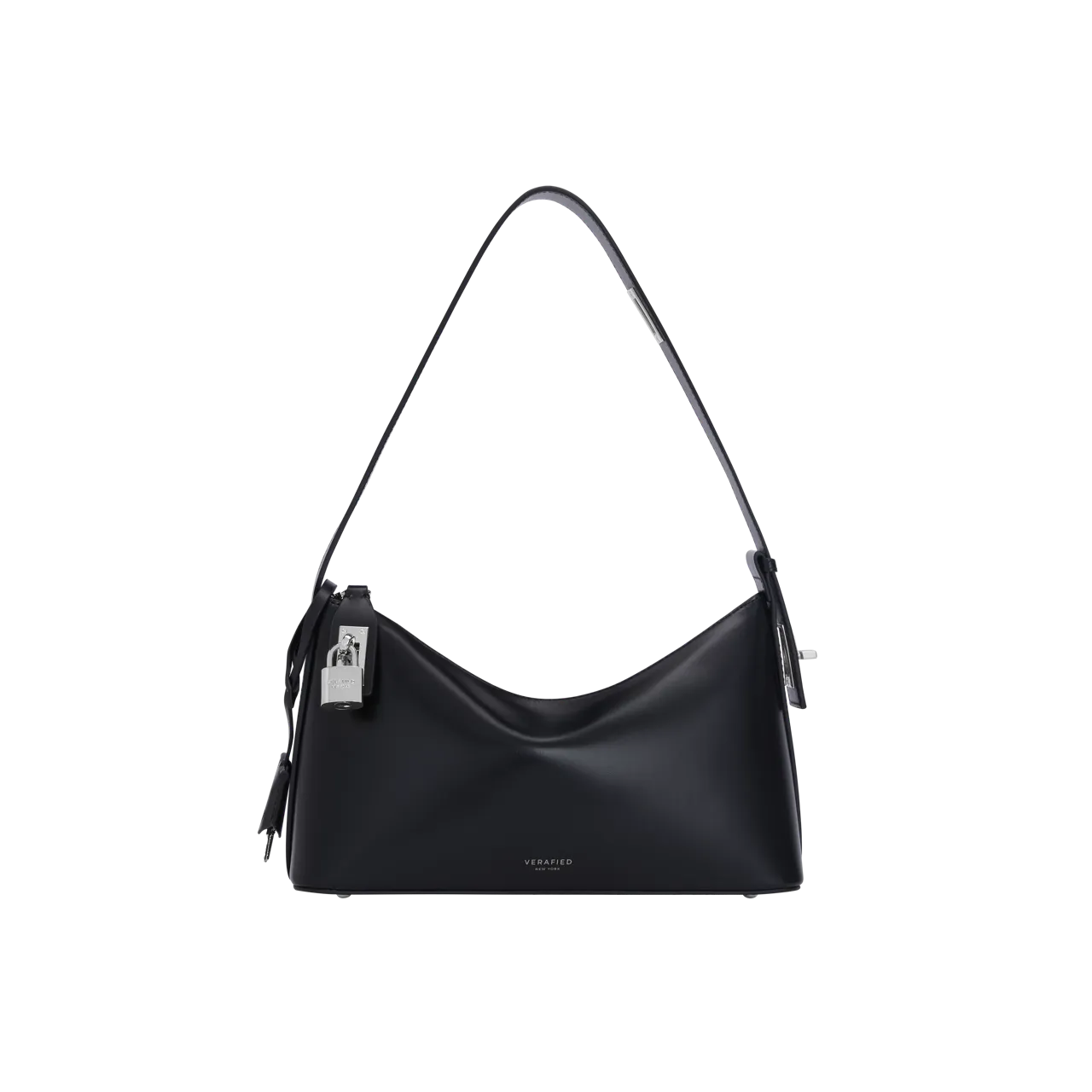 Silver Black Hobo Bag