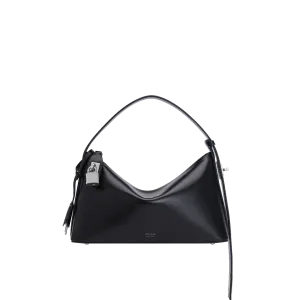 Silver Black Hobo Bag