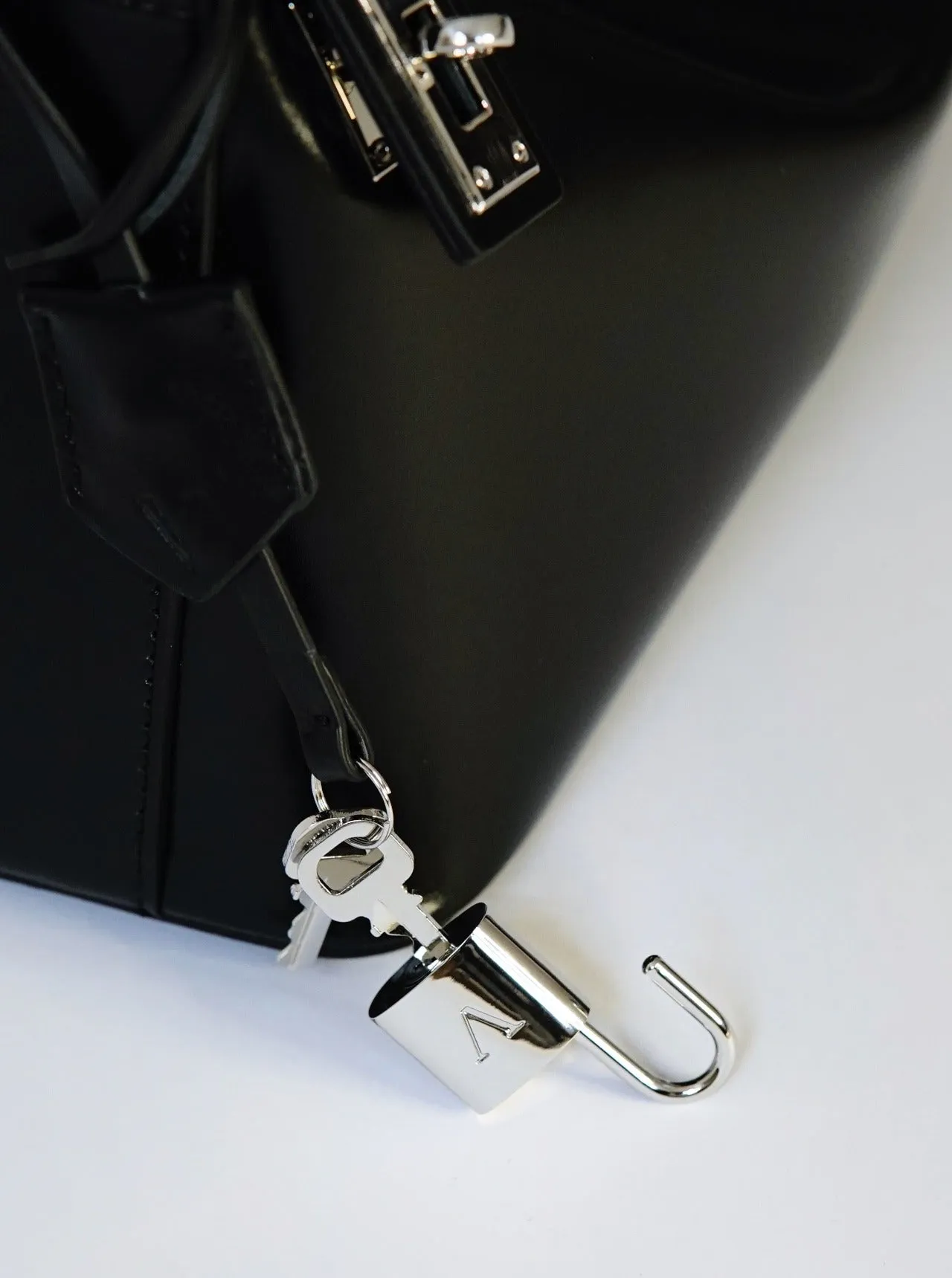 Silver Black Hobo Bag