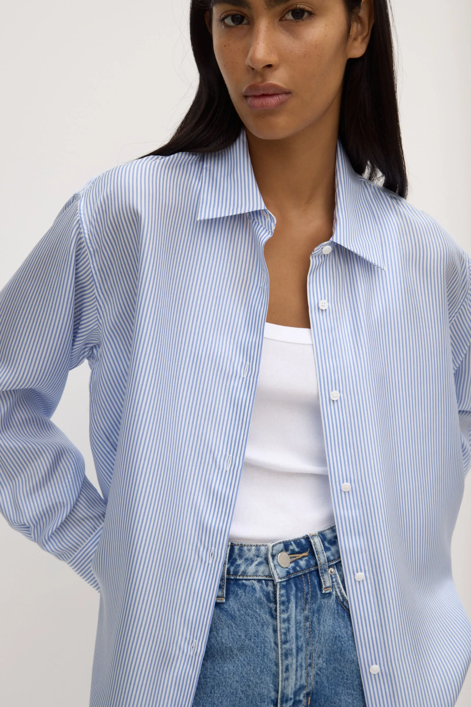 Spencer Stripe Silk Shirt
