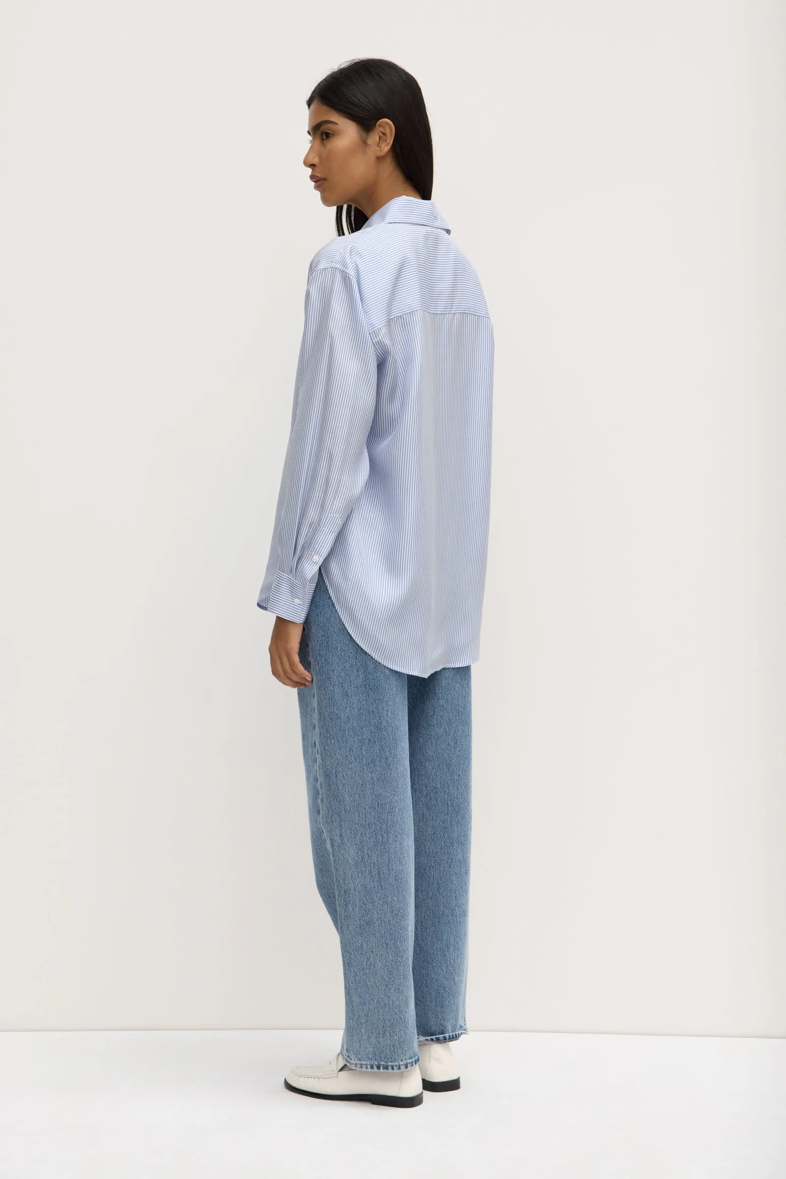 Spencer Stripe Silk Shirt