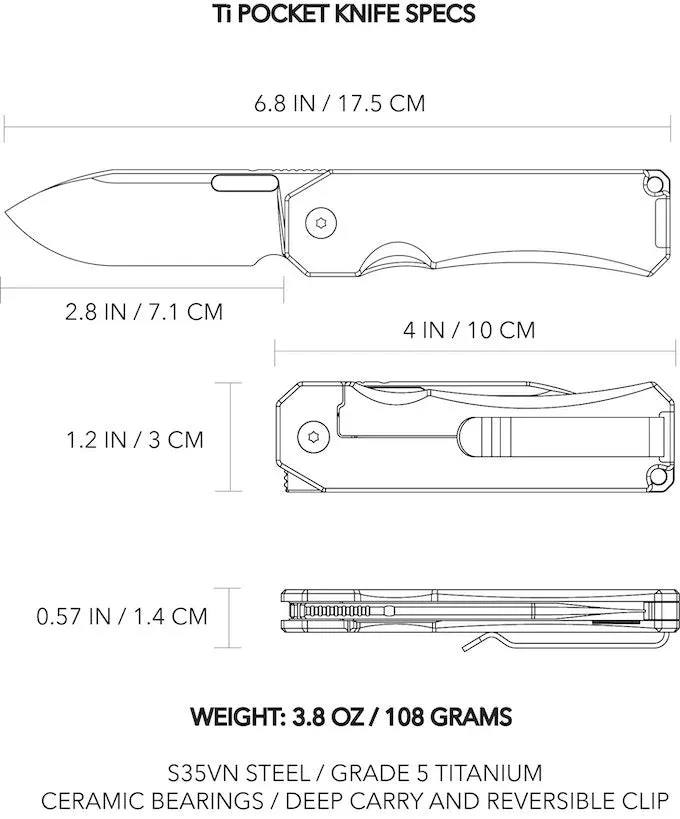 Ti Pocket Knife