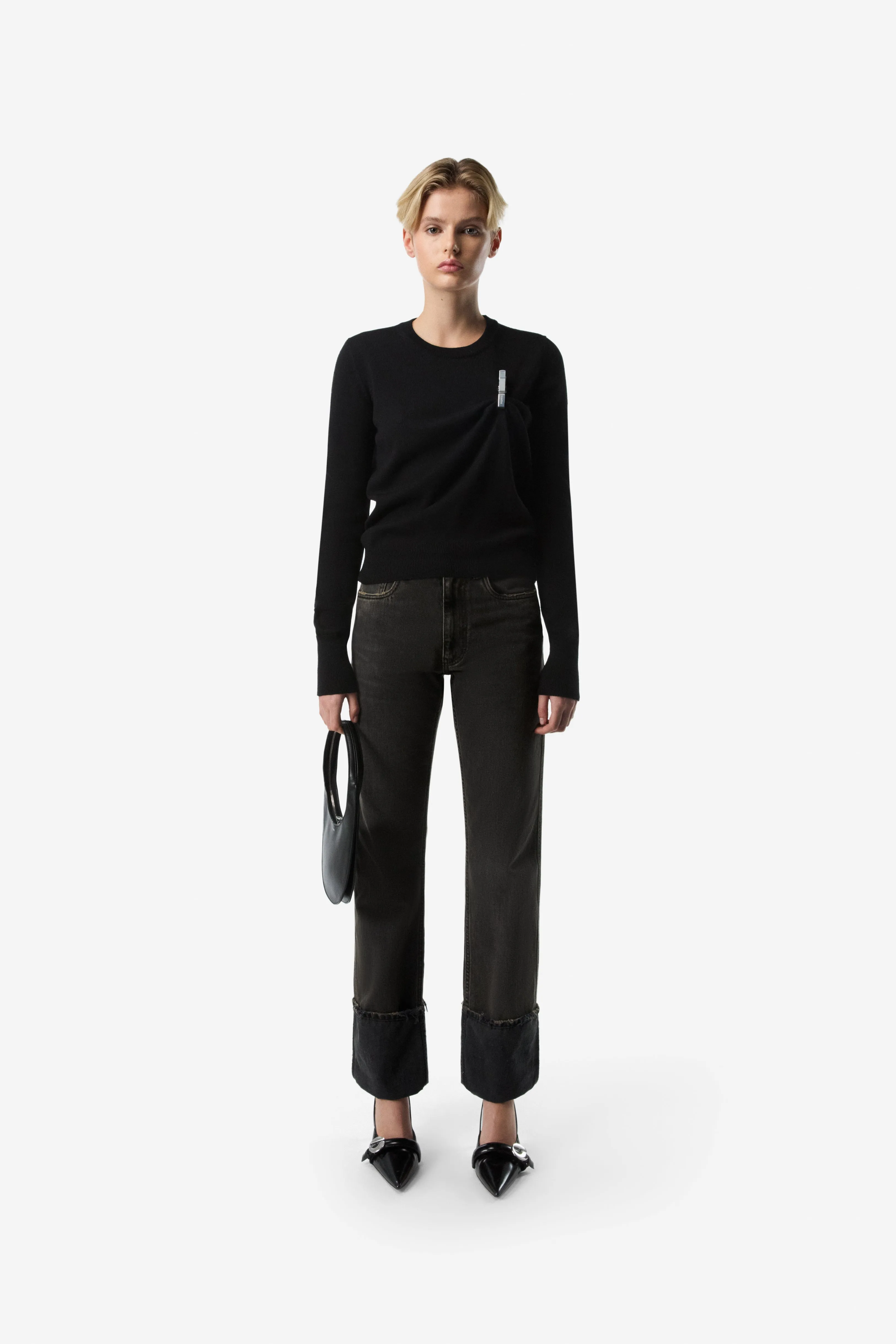 Washing Clip Knit Jumper